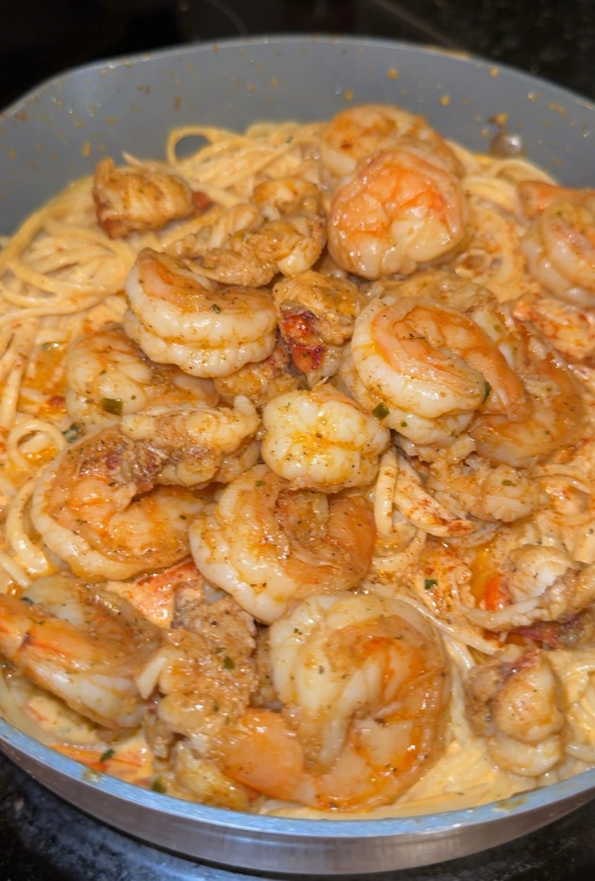 Loaded seafood linguine recipe